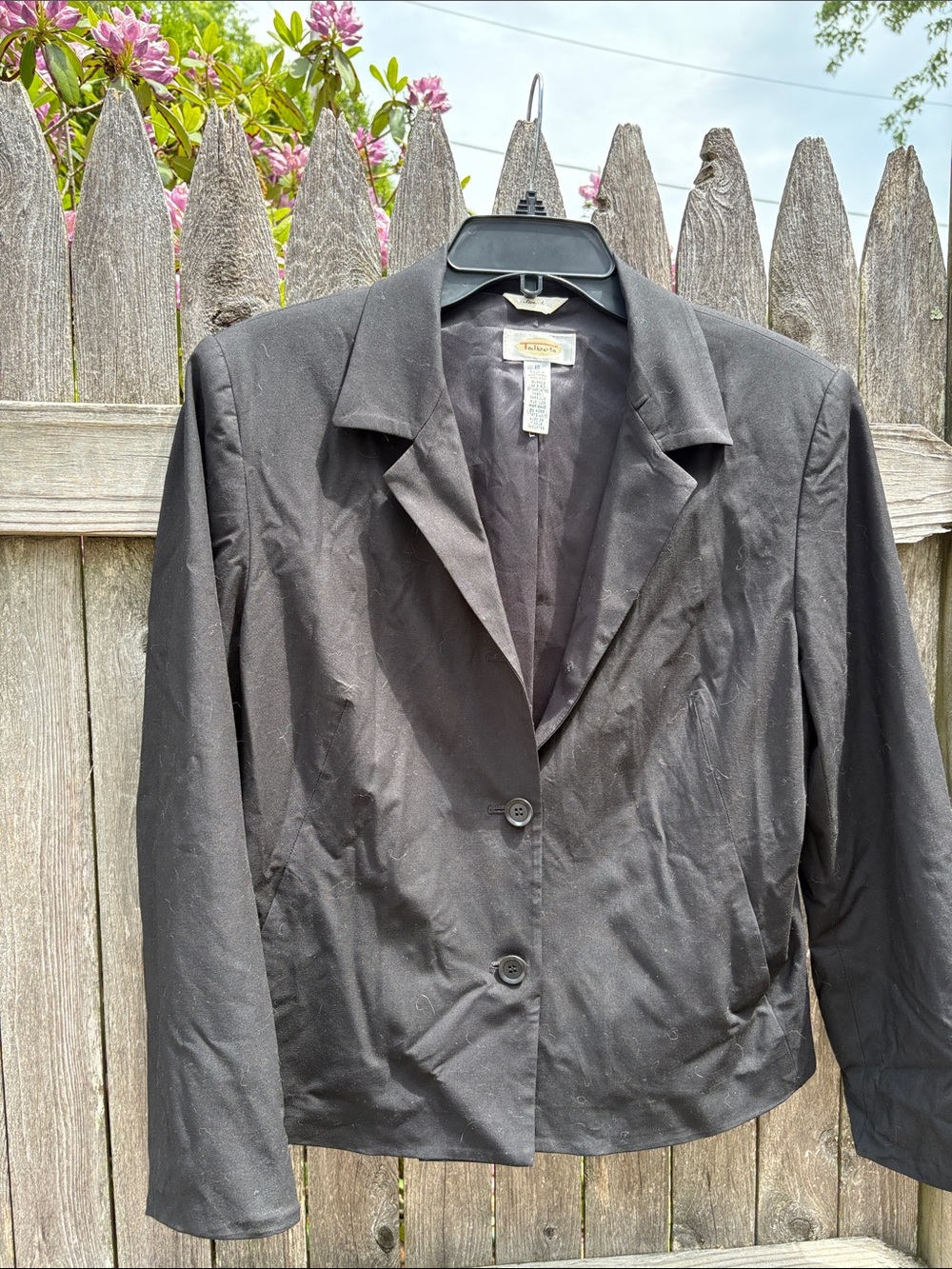 Talbots size 10 black blazer!
